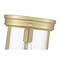 Z-Lite Thayer Flush Mount, 1-Light, 9.25 In.W x 11 In.H, Luxe Gold/Clear 742F9-LG - alternate 3